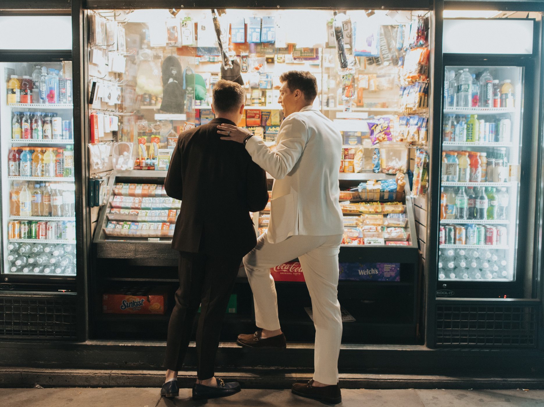 Tyler and James at bodega